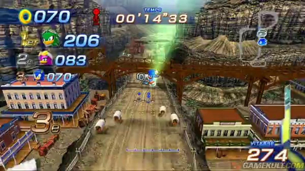 Sonic Free Riders - Sonic western tubulaire