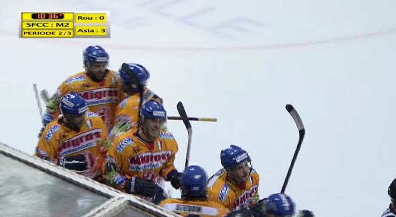 Rouen vs Asiago :  Période 2/3 : 2014 IIHF Super Finale Continental Cup