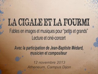 Lectures et Ciné concert Atheneum