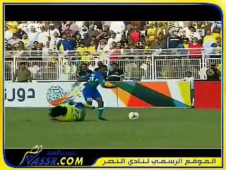 لعب + تحركات الهجوميه ( للفريق النصراوي  كامله ) قدام الشعله شوط 2 # الجوله 18