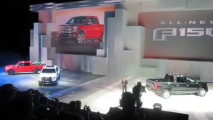 FORD F-150 PICKUP REVEAL at 2014 NAIAS Bob Giles NewCarNews.TV