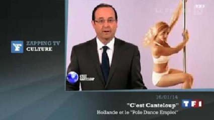 Zapping TV : François Hollande invente le «Pole Dance Emploi»