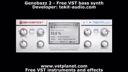 Genobazz 2 - Free VST bass synth - vstplanet.com