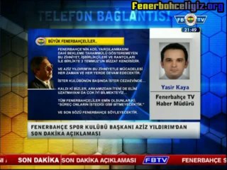 Aziz Yıldırım: 'Bu siyasi kararı tanımıyorum'