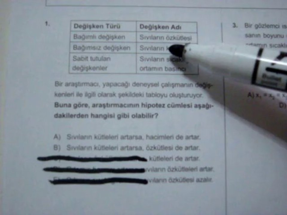 YGS-7 FİZİK SORU 1  VİDEO ÇÖZÜMÜ