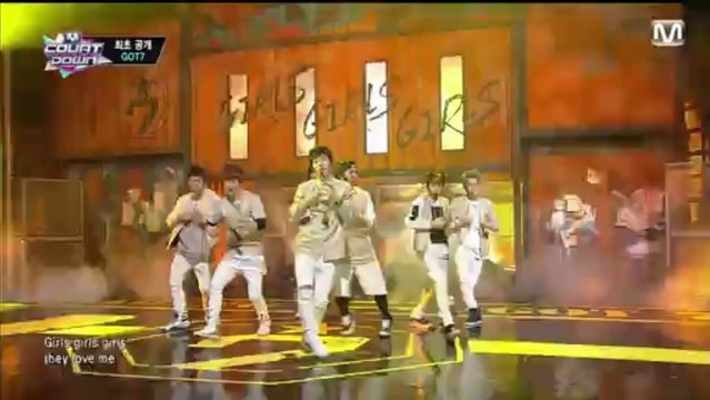 [HD] 140116 Mnet M! Countdown - GOT7 - Intro + Follow Me + Girls Girls Girls