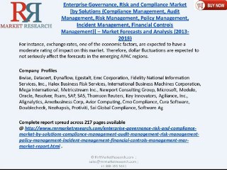 Enterprise Governance, Risk and Compliance Market Report