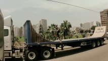 BMX ramp riding on a moving trailer - RED BULL