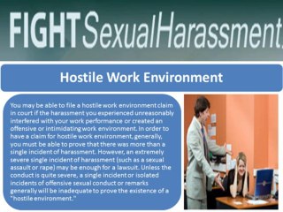 Fight Sexual Harassment California Employment Attorney
