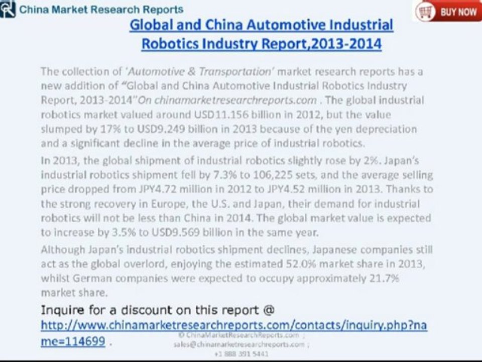 CMRR: China Automotive Industrial Robotics Industry