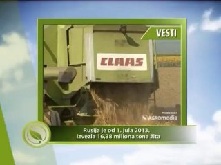 Vesti - Rusija od 1. jula 2013. izvezla 16,38 miliona tona žita