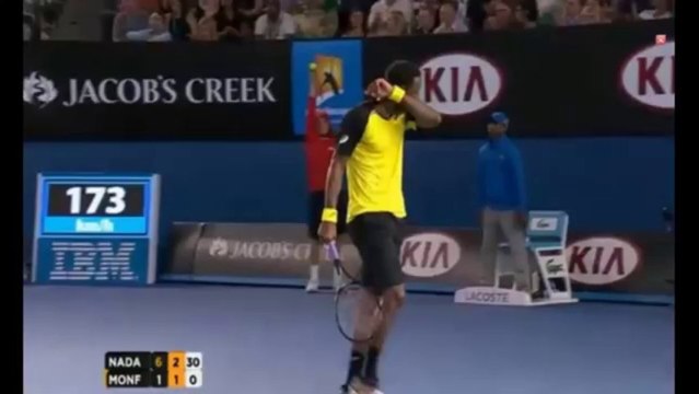 Rafael Nadal vs Gael Monfils - Australian Open 2014 Highlights AO R3