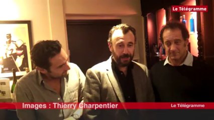 Quimper. Gilles Lellouche et Vincent Lindon fiers de présenter le film "Mea Culpa"