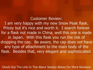 Snow Peak Titanium Flask, Medium Review