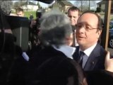 Bain de Foule pour François Hollande en Corrèze - 18/01