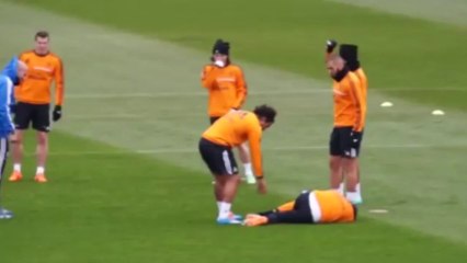 Quand Pepe et Marcelo jouent la comédie à l'entraînement !