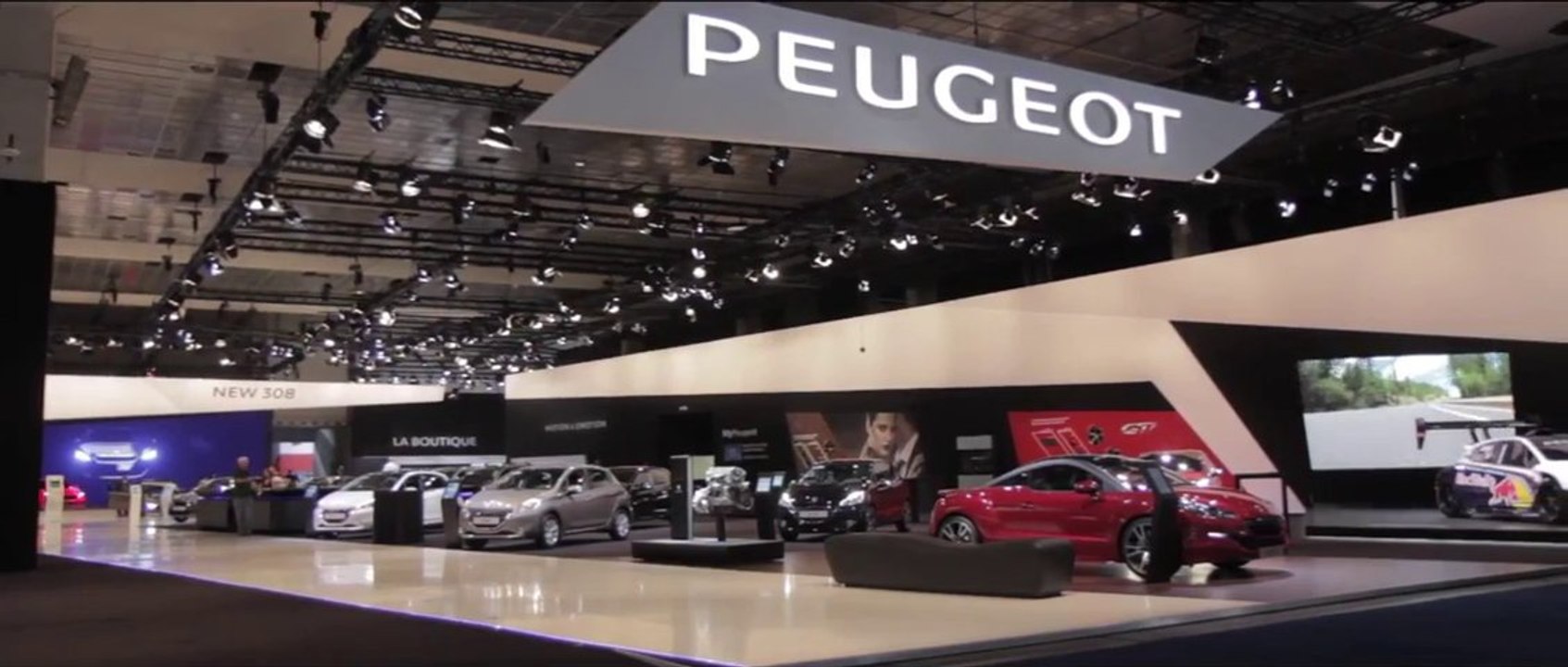 Le stand Peugeot au Salon Auto de Bruxelles 2014 ( www.feline.cc )