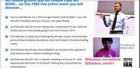 Free Online Event with Mark Hoverson and Internet Lifestyle Network January18, 2014 a t11amCentral
