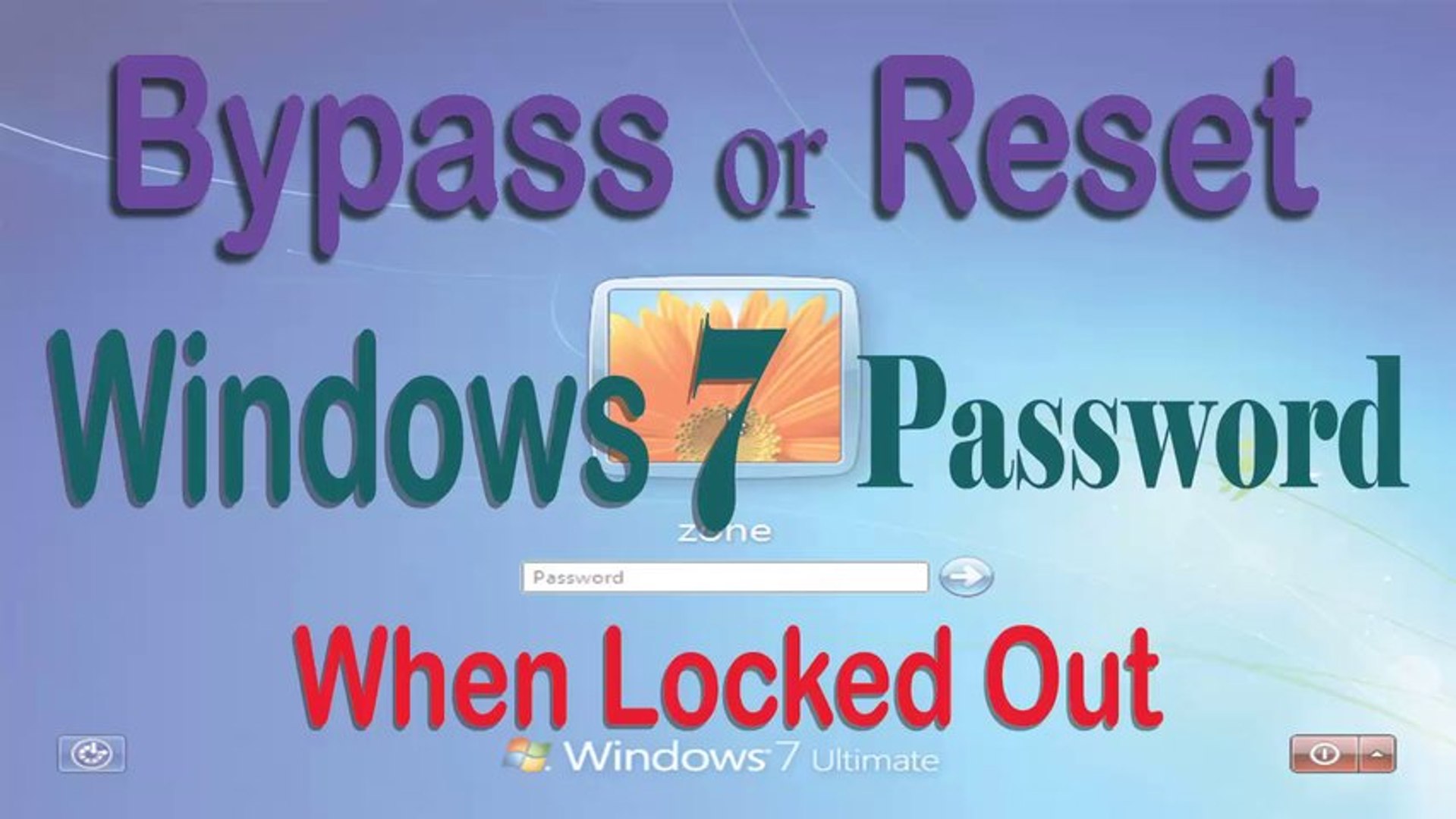 Bypass or Reset Windows 23 password when locked out of Computer