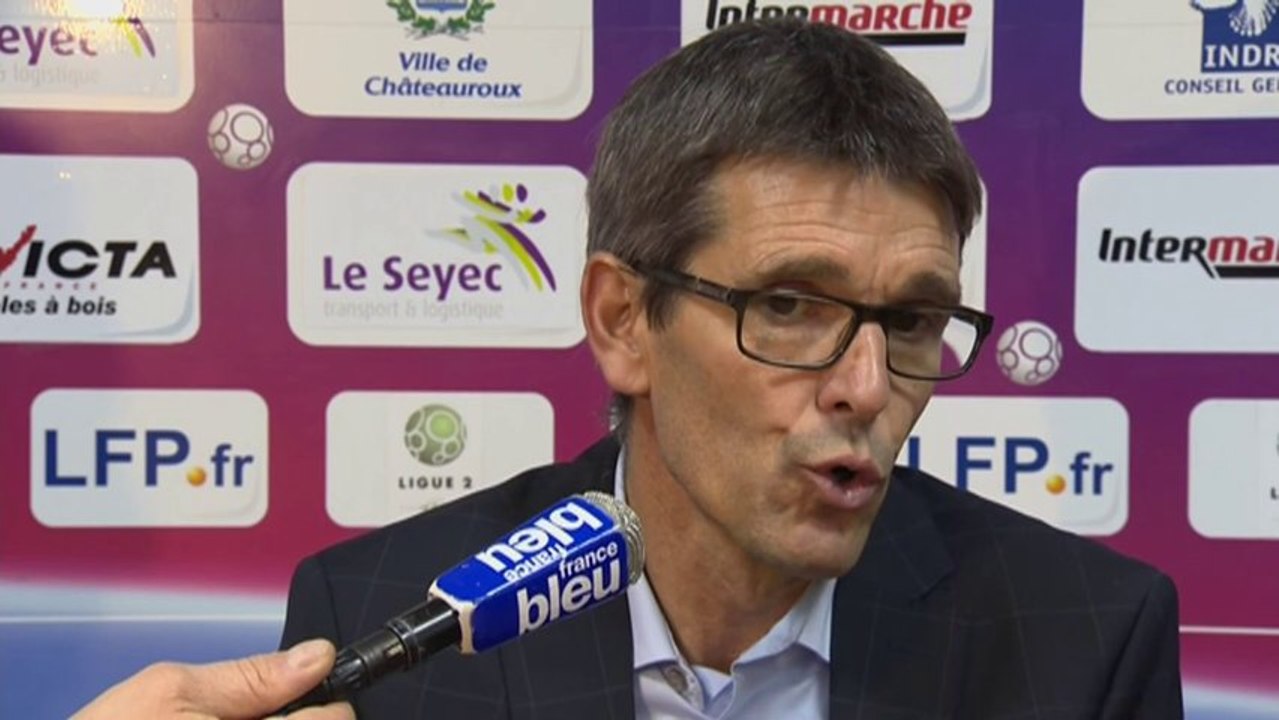 Conférence de presse Châteauroux - Angers SCO (0-1) : Jean-Louis GARCIA (LBC) - Stéphane MOULIN (SCO) - 2013/2014