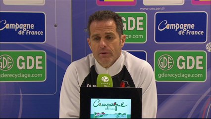 Conférence de presse SM Caen - Stade Lavallois (2-1) : Patrice GARANDE (SMC) - Philippe  HINSCHBERGER (LAVAL) - 2013/2014