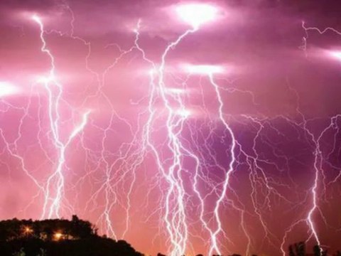 Jesus Statue Lightening Rio