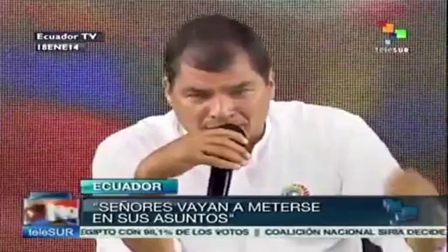 Pide Correa a la ONU ocuparse de sus propios asuntos y no entrometerse