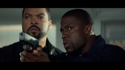 Kevin Hart & Ice Cube in a "Ride Along" Clip - At the gun range