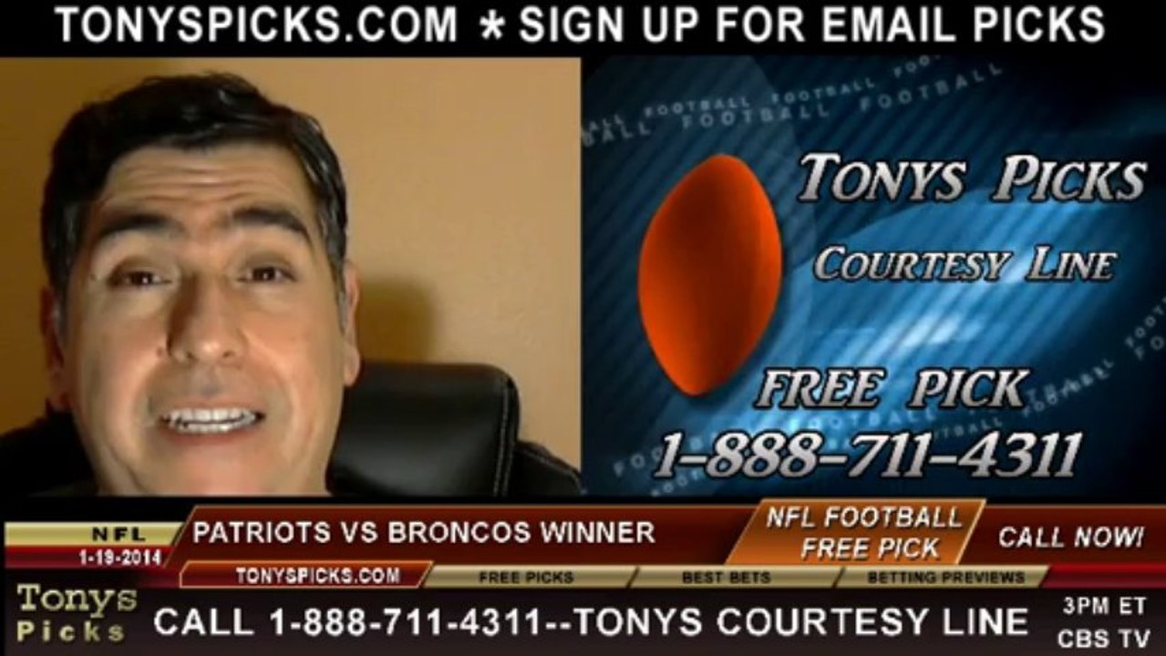 Denver Broncos vs. New England Patriots Pick Prediction NFL AFC Championship Game Playoff Pro Football Odds Preview 1-19-2014