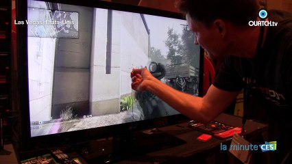 la minute CES S01E28 : HipShotDot, une LED rouge à ventouse pour joueurs de FPS