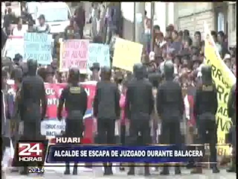 Áncash: balazos durante lectura de sentencia a alcalde de Chavín de Huantar