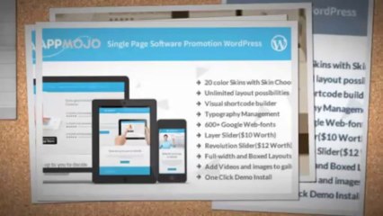 App Mojo Single Page Software Promotion Theme Download