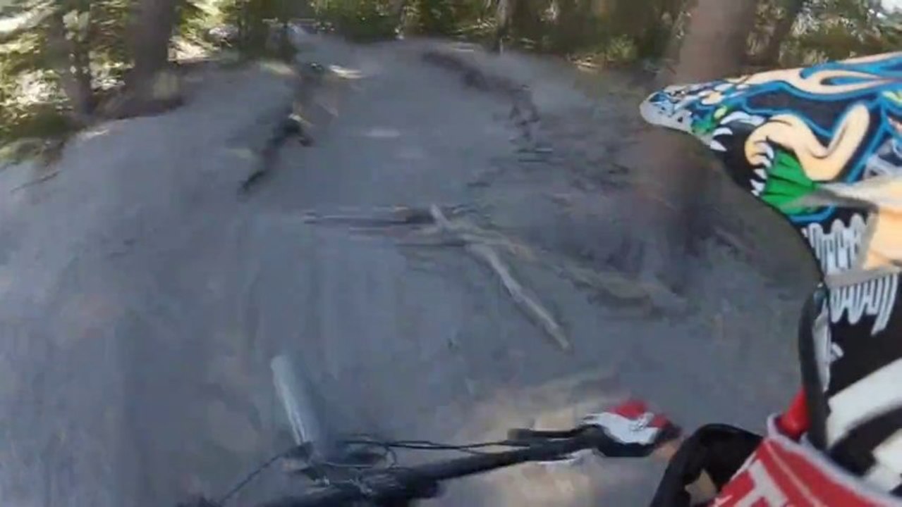 Go Pro Mountain Bike Trail Action - Velocity to Jill's Jumps