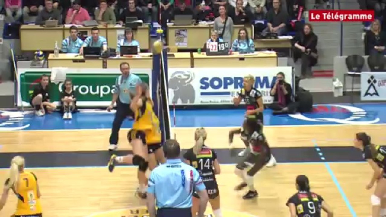 Volley Ligue A féminine. Quimper-Cannes (0-3) : la belle résistance des quimpéroises