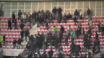 Scènes de violences entre supporters de Nice et St Etienne le 24.11.2013