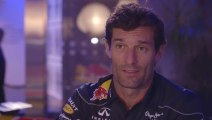 Formula 1 2013: Mark Webber in the Infiniti Performance Engineering Academy at the Infiniti Center, Dubai