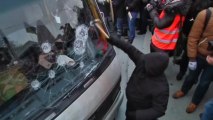 Protesters clashes with police at Ukraine rally