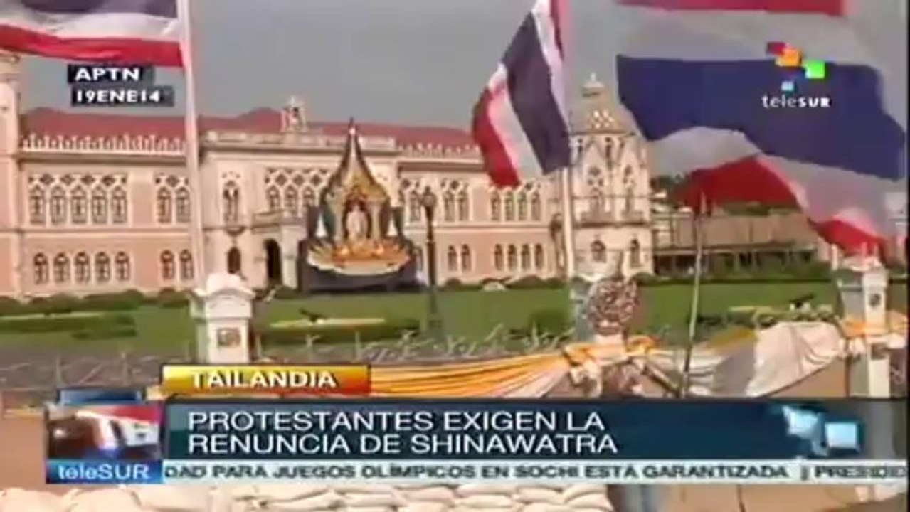Tailandia: siguen protestas que exigen dimisión de Yingluck Shinawatra