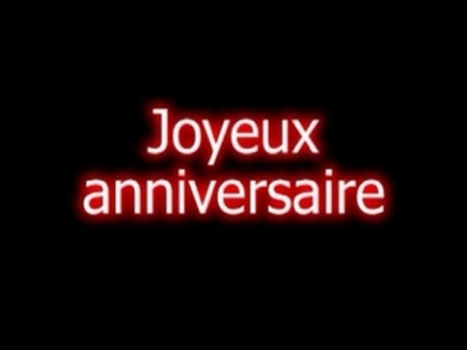 Joyeux anniversaire