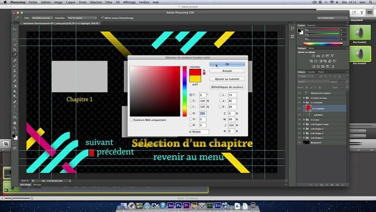 Créer ou modifier des menus d'un DVD avec Photoshop