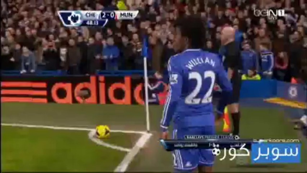 اهداف تشلسي ومانشستر يونايتد 3-1