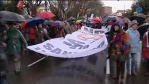 Marea Blanca: La lluvia y el frío no impiden que miles de personas apoyen la Sanidad Pública