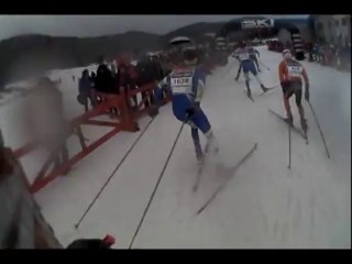 Foulée blanche 2014 : bouclage à Autrans, après 5km