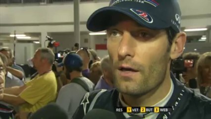 BBC F1 2011: Mark Webber disappointed with his start (2011 Singapore Grand Prix)