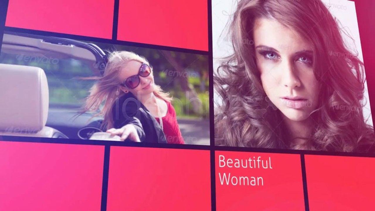 Tile Images Typography - After Effects Template