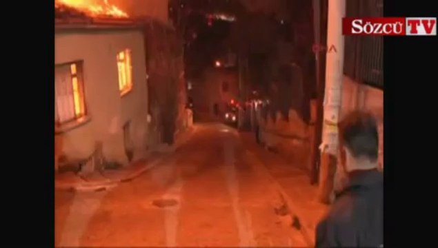 Isınmak için yakılan ateş evi kül etti
