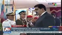 Pdte. Maduro asiste a cambio de mando de Guardia de honor presidencial
