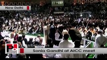 Sonia Gandhi at AICC session: Decision regarding Rahul Gandhi’s PM candidature is final