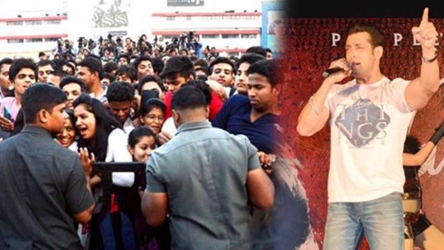 Salman Khan Mobbed By Fans At Jai Ho Promotions