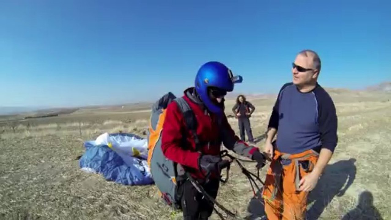 Paragliding Türkay Biliyor Ayaş Turkey 19.01.2014